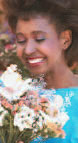 Woman with flowers